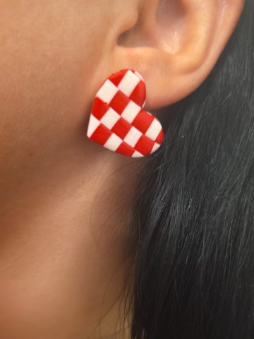Naušnice SRCE VATRENO